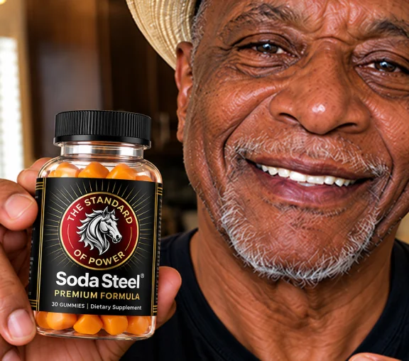 David holding a Soda Steel bottle